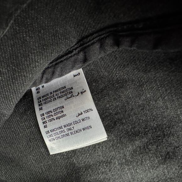 Mode of One Mens Regular Fit Denim Trucker Jacket Black M - Picture 6 of 6